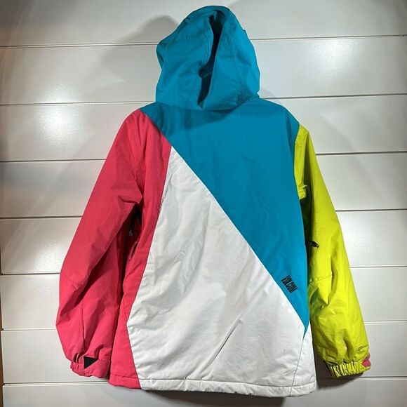 Volcom Bauhaus Insulated Women's Jacket Medium Snowboard Ski Winter Hooded - Picture 3 of 10